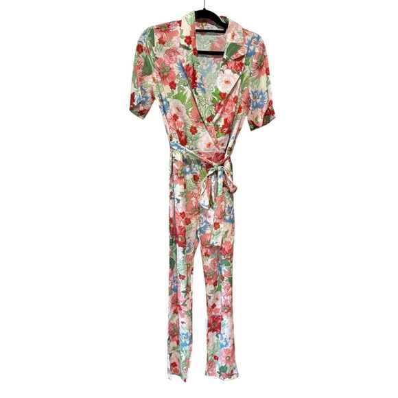 Revolve Anna Kay Kilyan Floral Wrap Front Jumpsuit - Picture 2 of 9